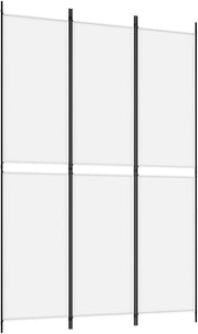 3 Panel White Folding Room Divider 150x220cm Privacy Screen for Bedroom