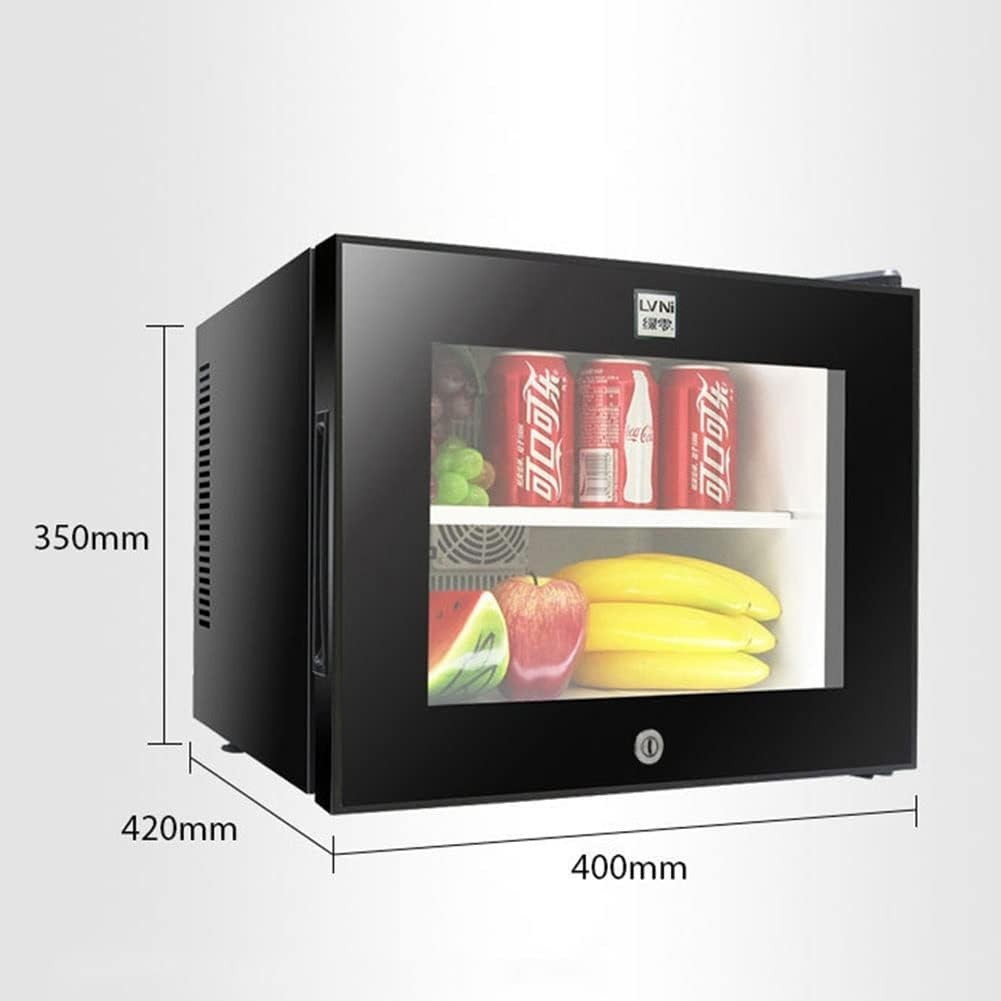 Portable Mini Fridge 20L Compact Undercounter Frost-Free White Glass