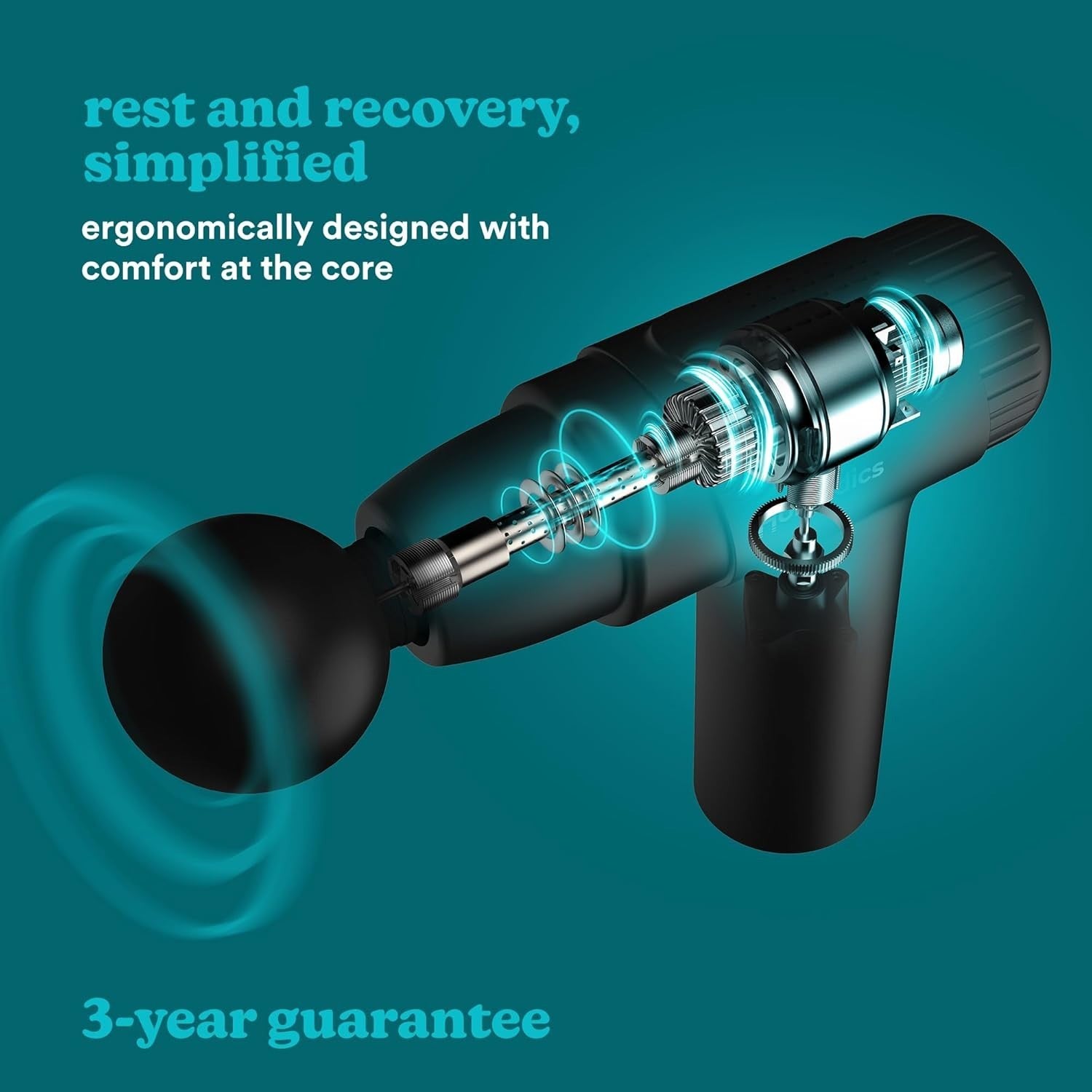 Heated Mini Massage Gun Deep Tissue Percussion Quiet Muscle Relief