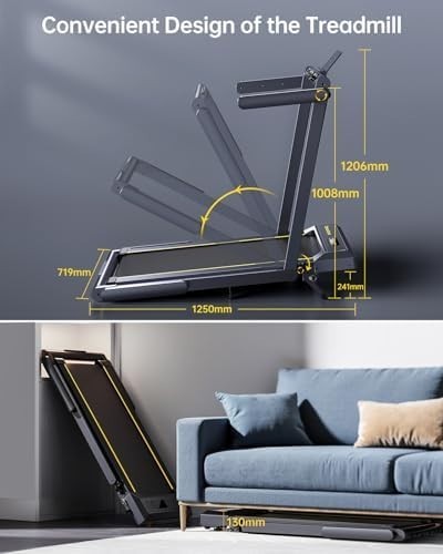 12% Incline 4in1 Folding Treadmill 16kmh Under Desk Walking Pad 130kg LED APP