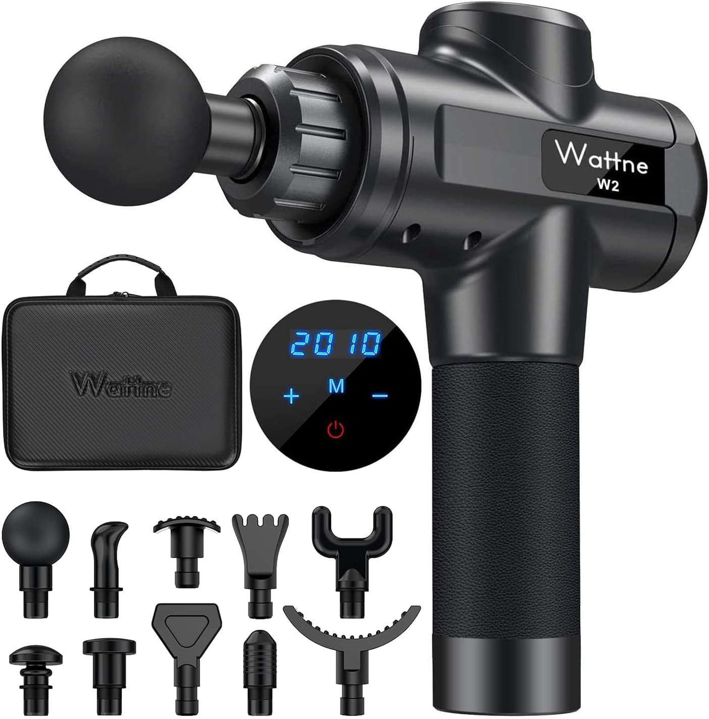 Deep Tissue Massage Gun 20 Speed Levels Quiet Cordless Muscle Recovery