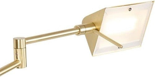 Brass LED Floor Lamp Touch Dimmer Tall Modern Standing Light Living Room