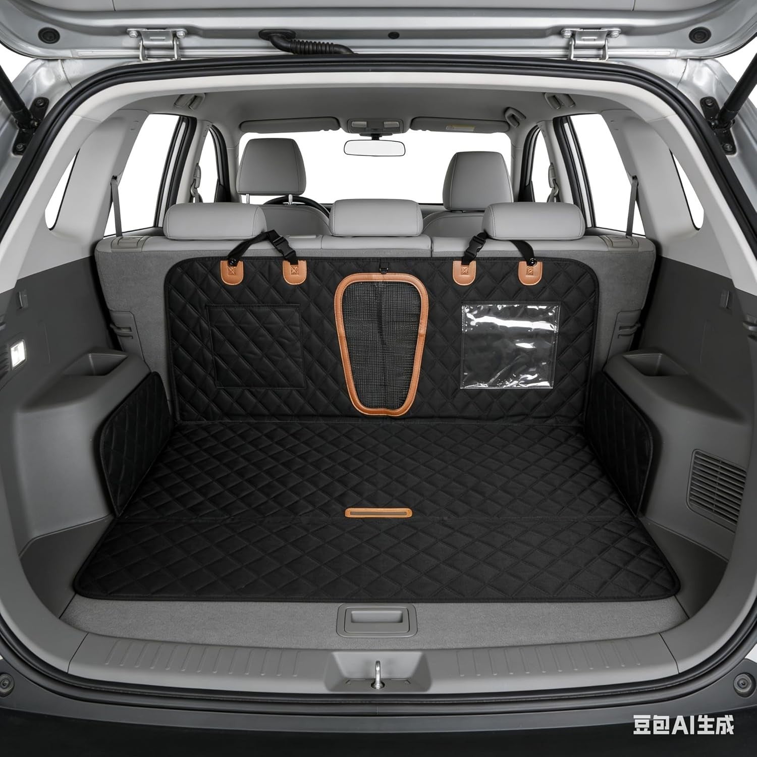 Dog Car Seat Cover Hammock Waterproof Rear Protector Mesh Window 147cm