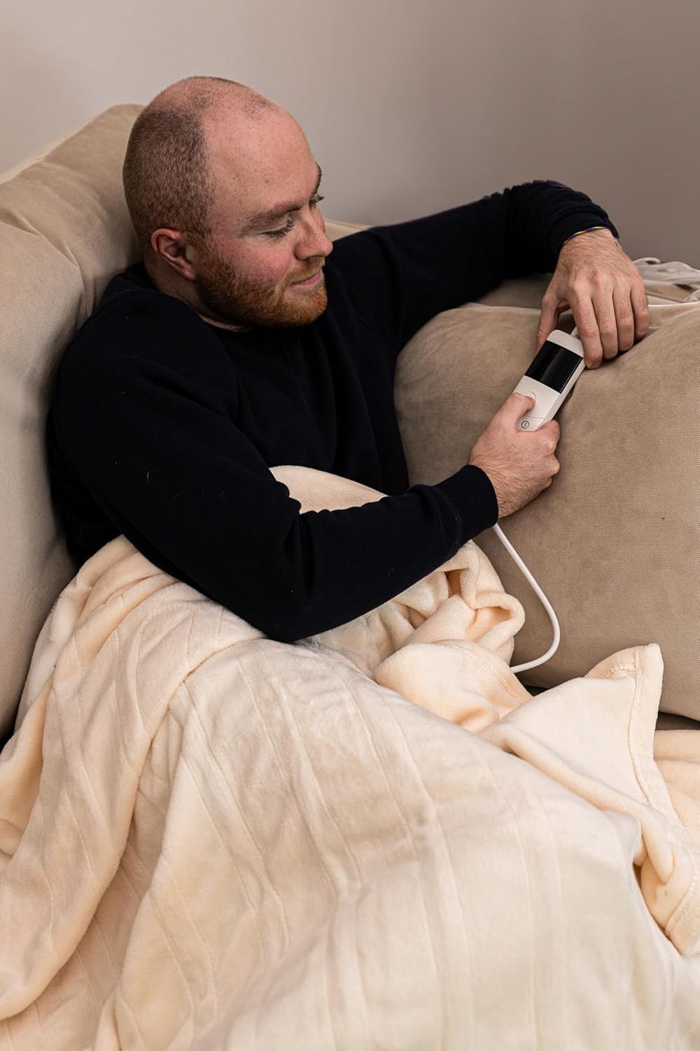 Electric Heated Throw Blanket 120x160cm 10 Heat Fast Warm Auto Off Washable