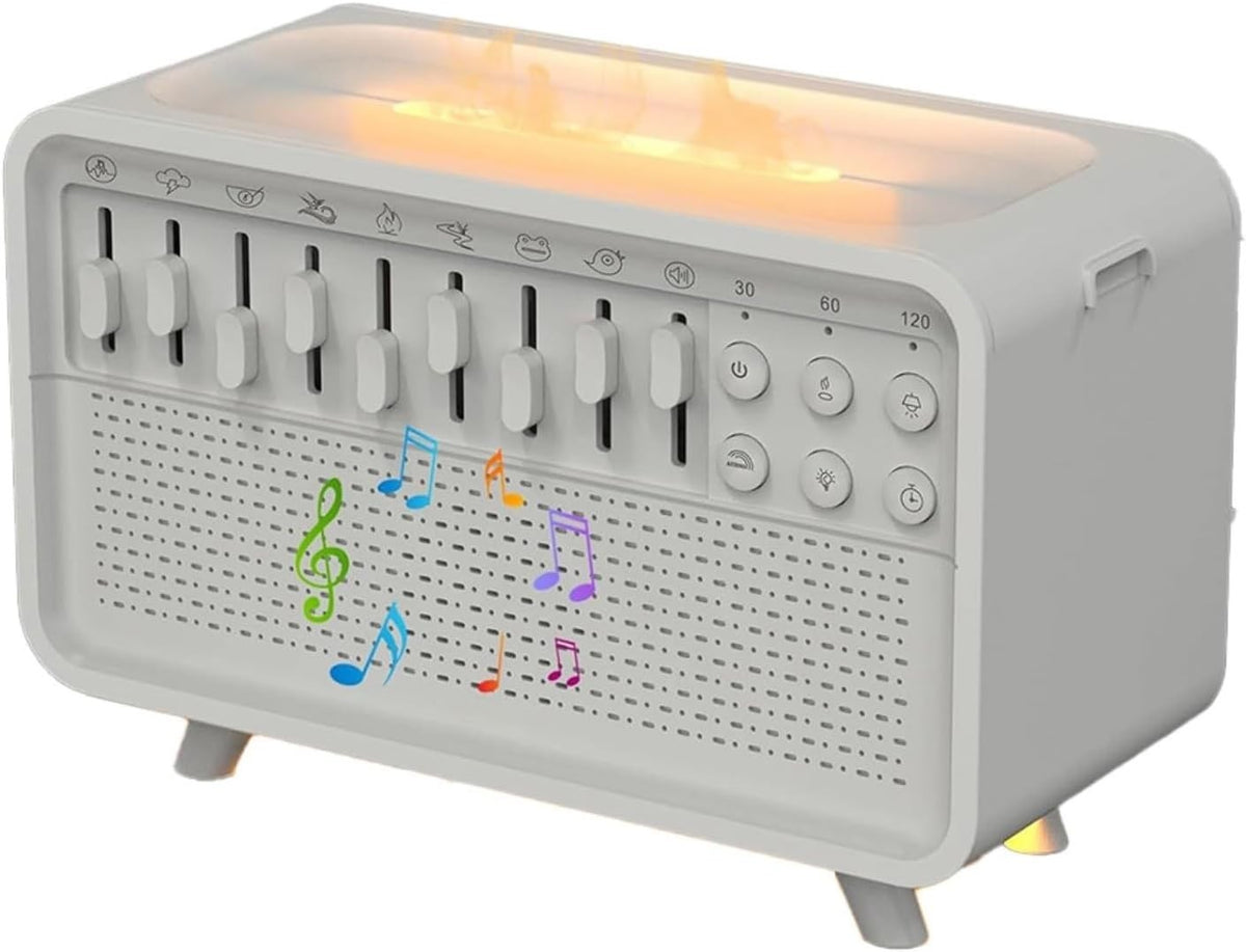 8-in-1 White Noise Machine with Aroma Diffuser, Humidifier & Night Light