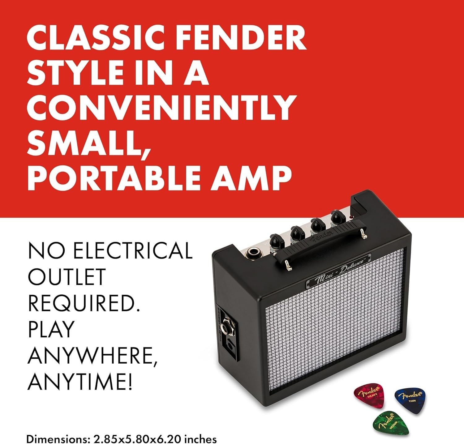MD20 Mini Deluxe Guitar Amp 1W Portable Battery Headphone Practice