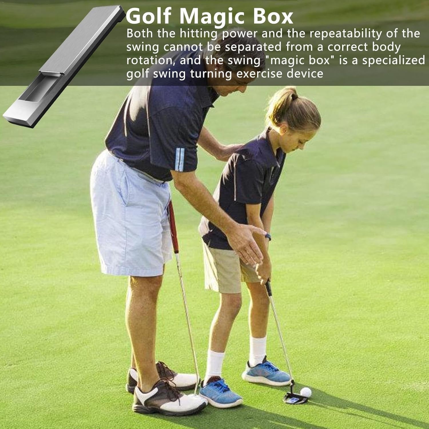 Golf Swing Trainer Aid Stainless Steel Swing Analyzer Tool