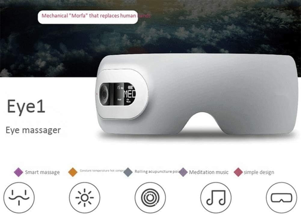 Heated Eye Massager Heat Vibration Hot Compress Dry Eye Relief