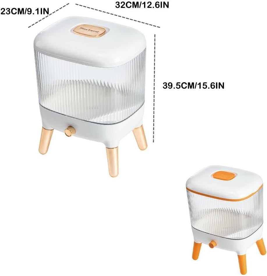 10KG Automatic Rice Bucket Dispenser Moisture Proof Storage Box