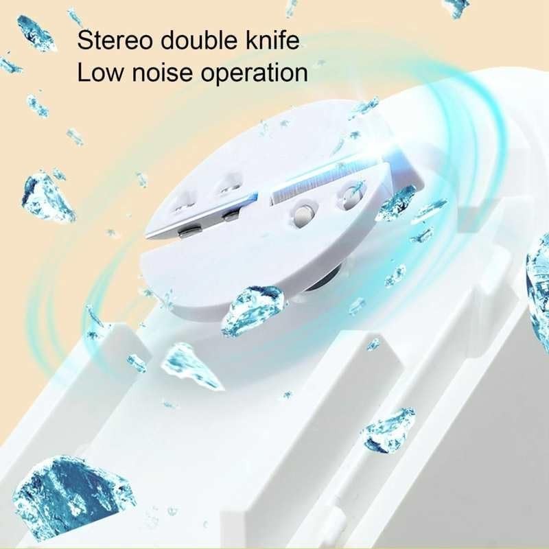 Electric Ice Crusher Snow Cone Maker USB Rechargeable Shaved Ice Machine