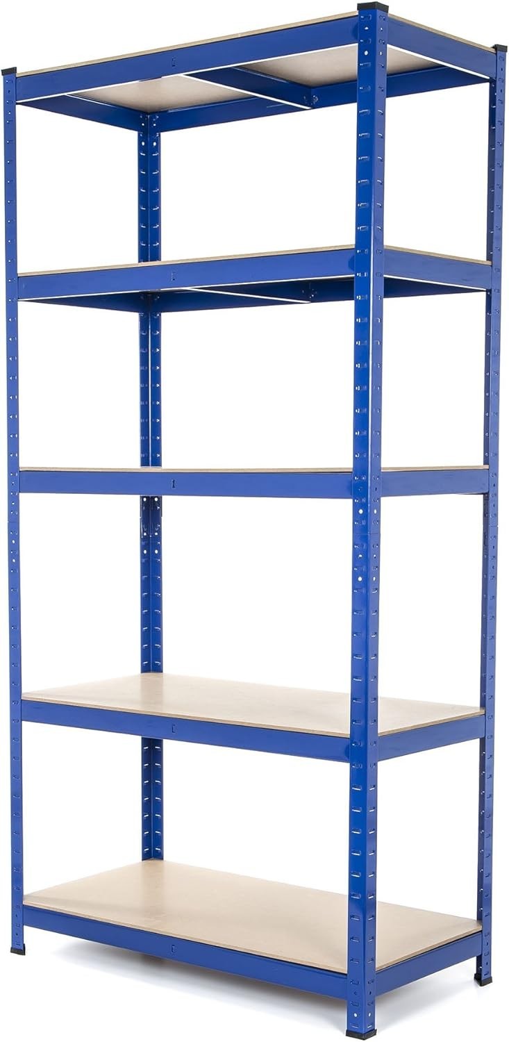 Garage Starter Kit 4 Shelving Bays 1800x900x300mm + Workbench Heavy Duty
