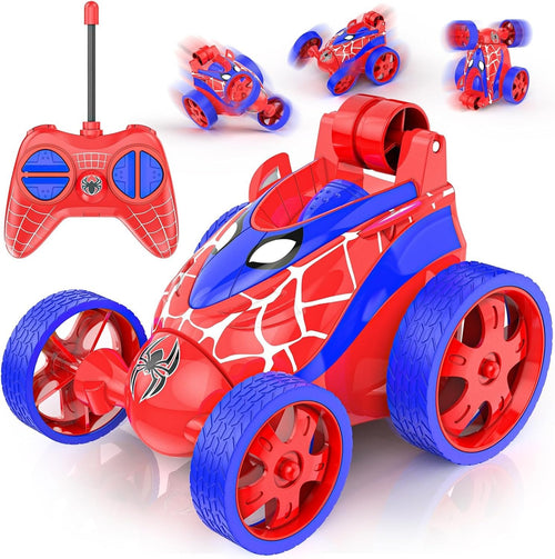 Spider Mini RC Stunt Car Toy for Kids 3–7 – 360° Spins, Vertical Drive