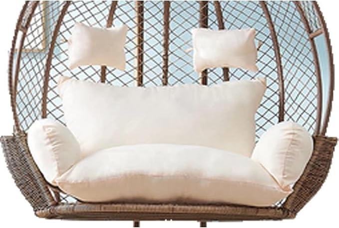 Waterproof 2 Seater Egg Chair Cushion Thick Padded Swing Seat Garden Patio