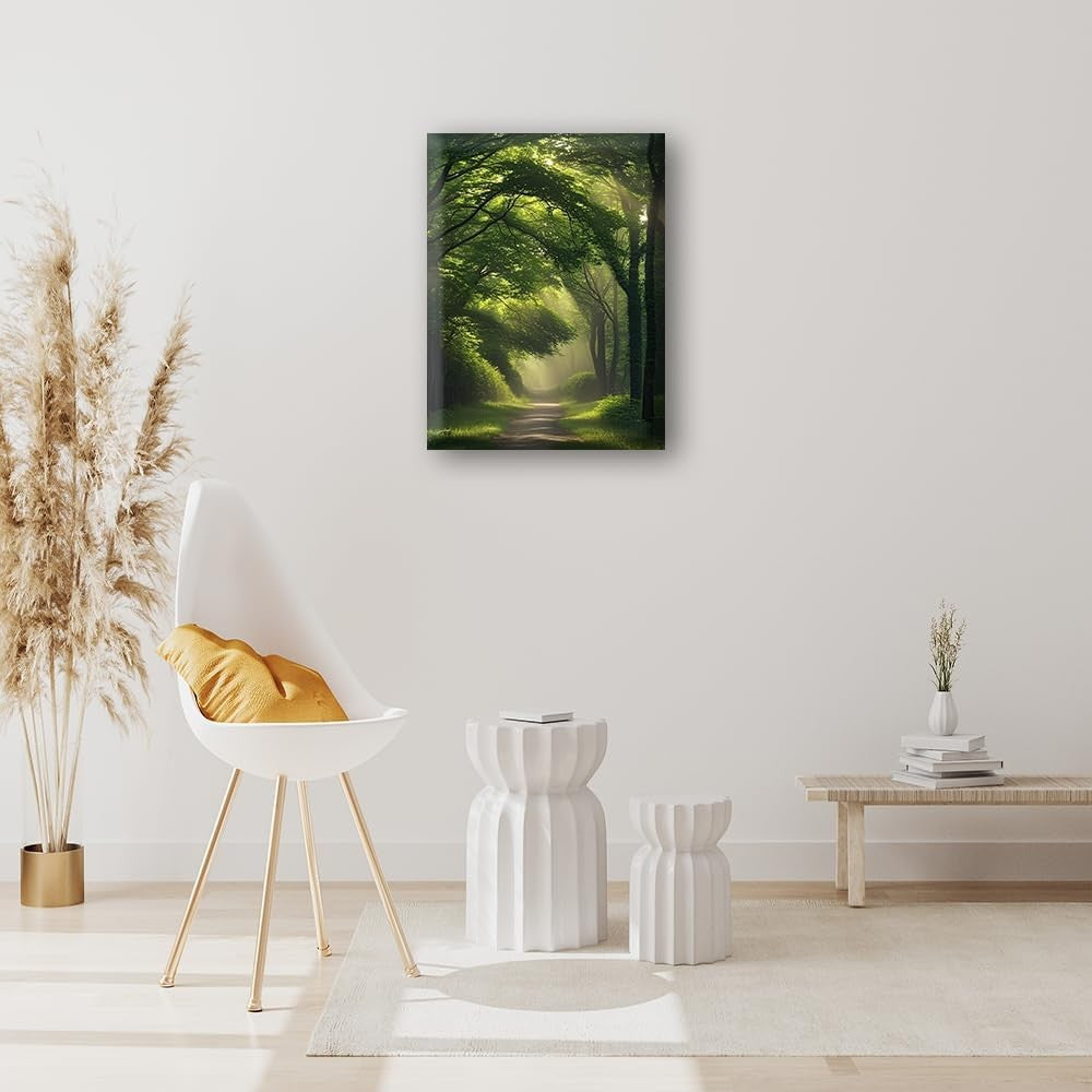 Nature Tree Canvas Wall Art 12x16" Forest Home Office Decor