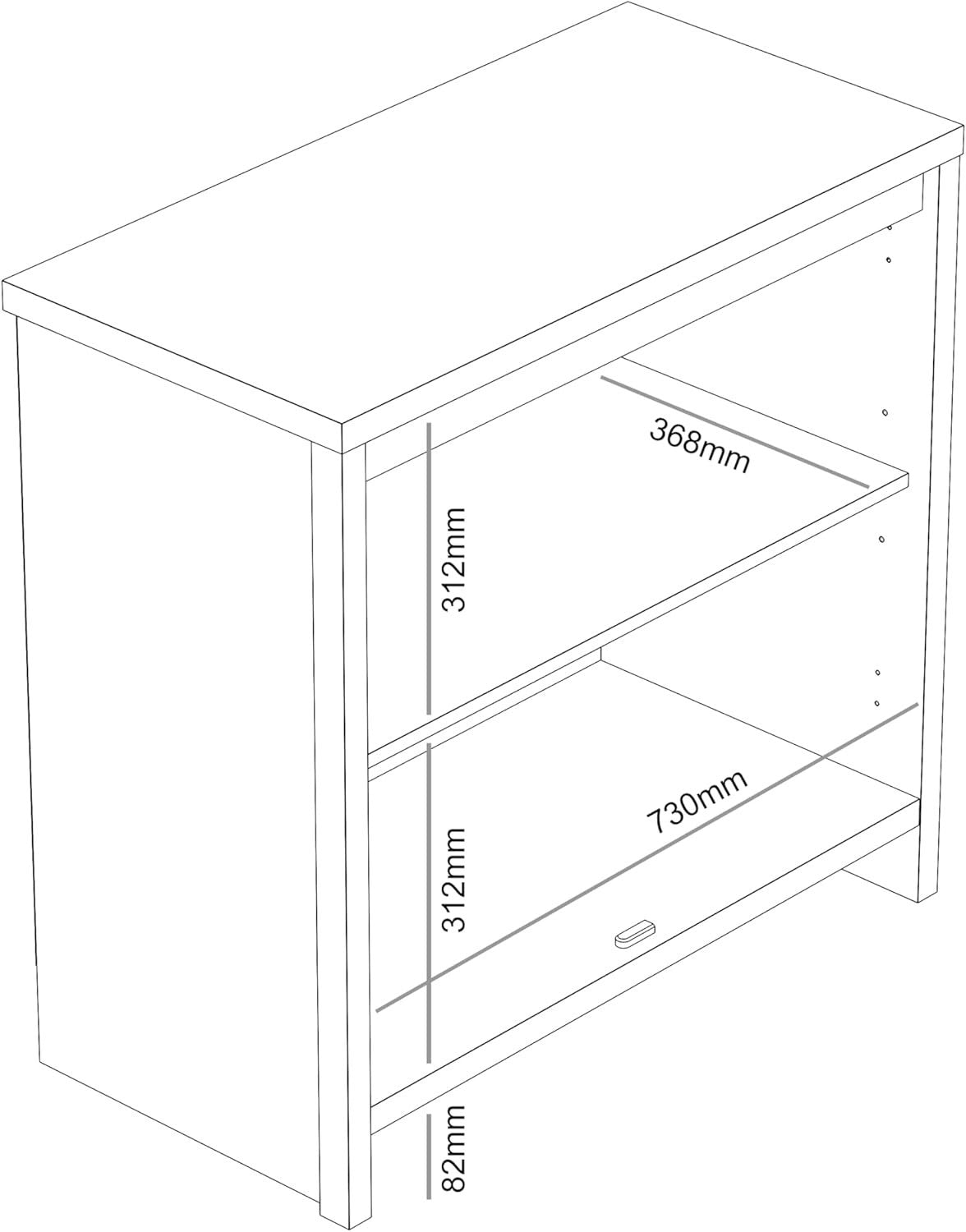 Grey Mirrored Sideboard 2 Door Cabinet Modern Storage Unit Hallway