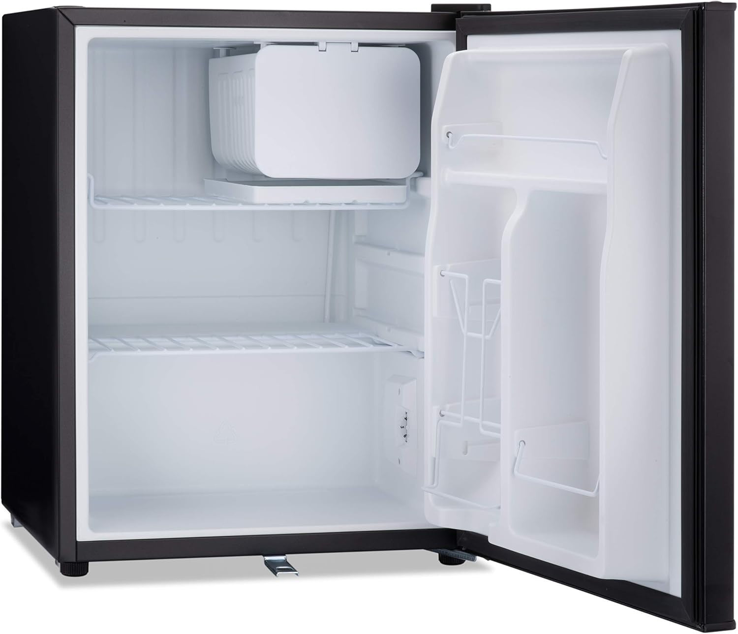 74L Mini Fridge Tabletop Cooler Lock & Key Low Noise Black
