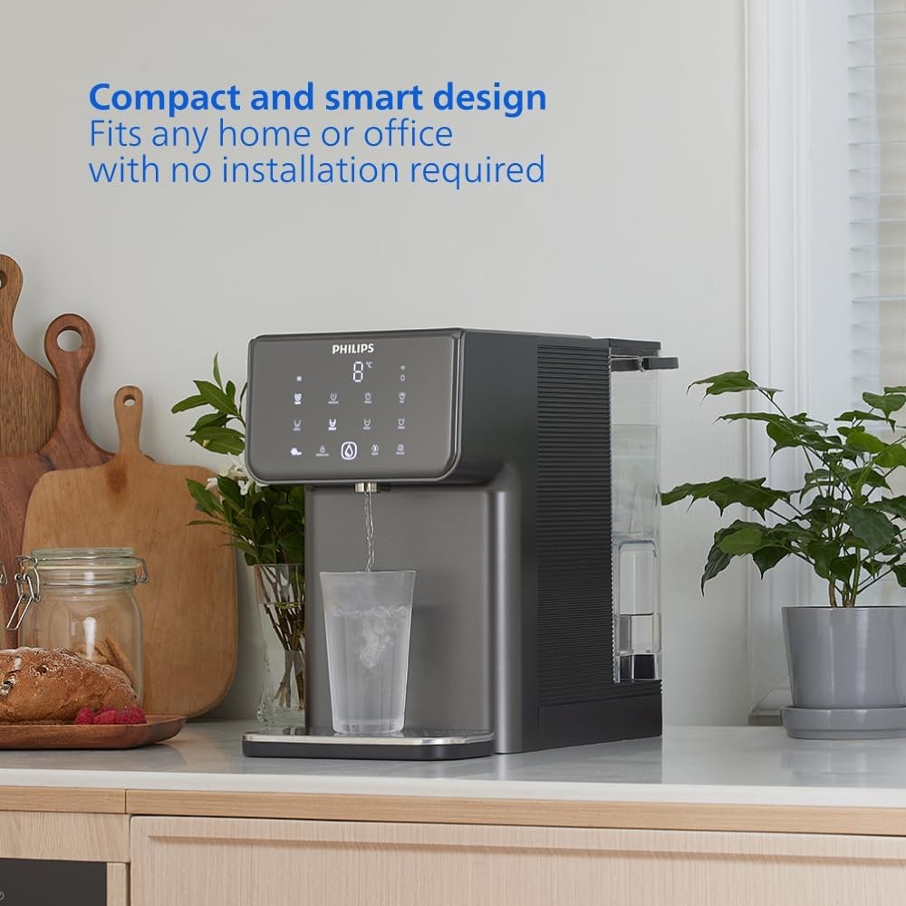 Instant Hot & Cold Water Dispenser Filtered Touch Screen 7 Temp Presets