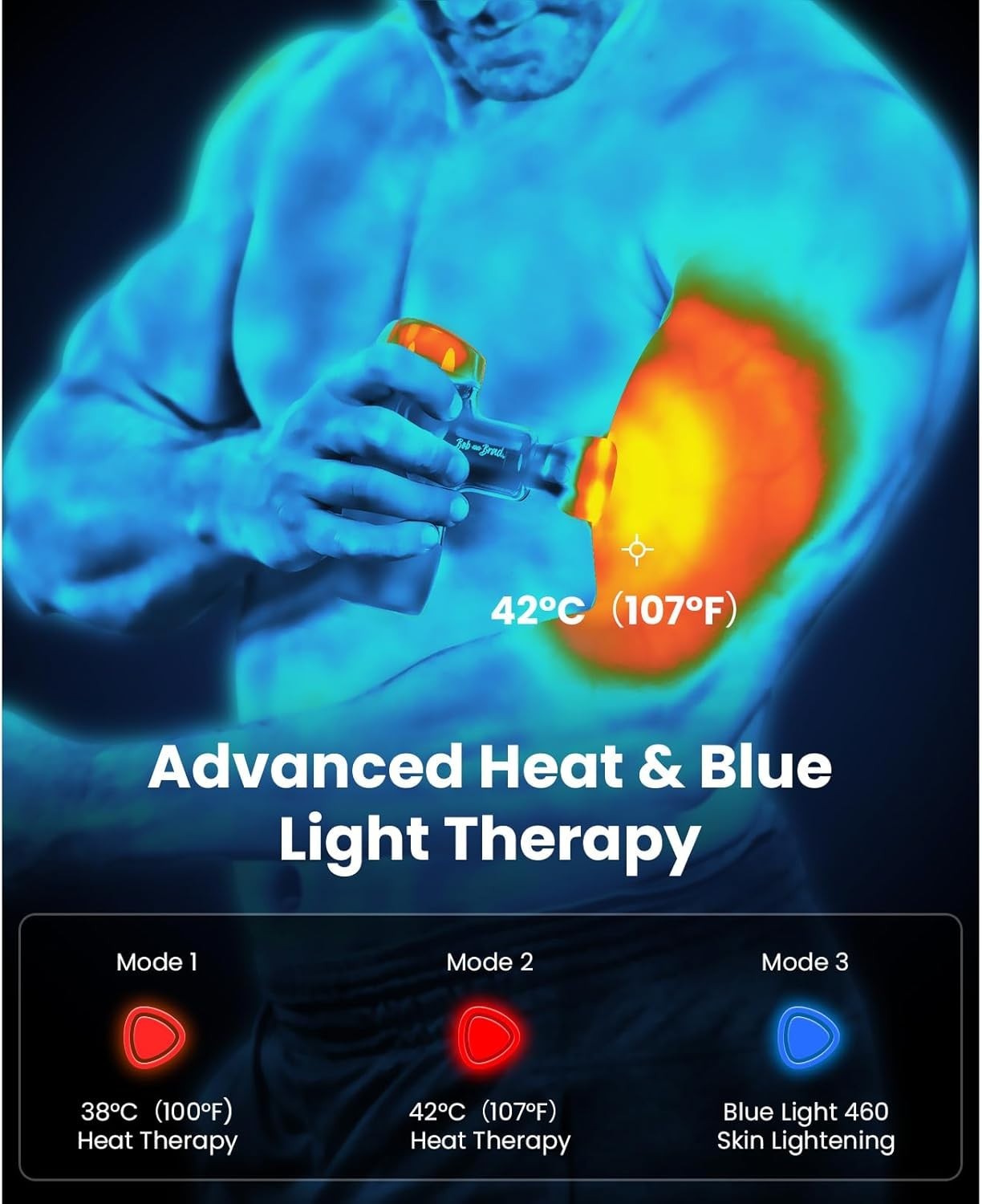 Mini Massage Gun Heat Therapy Deep Tissue Muscle Relief Quiet Portable