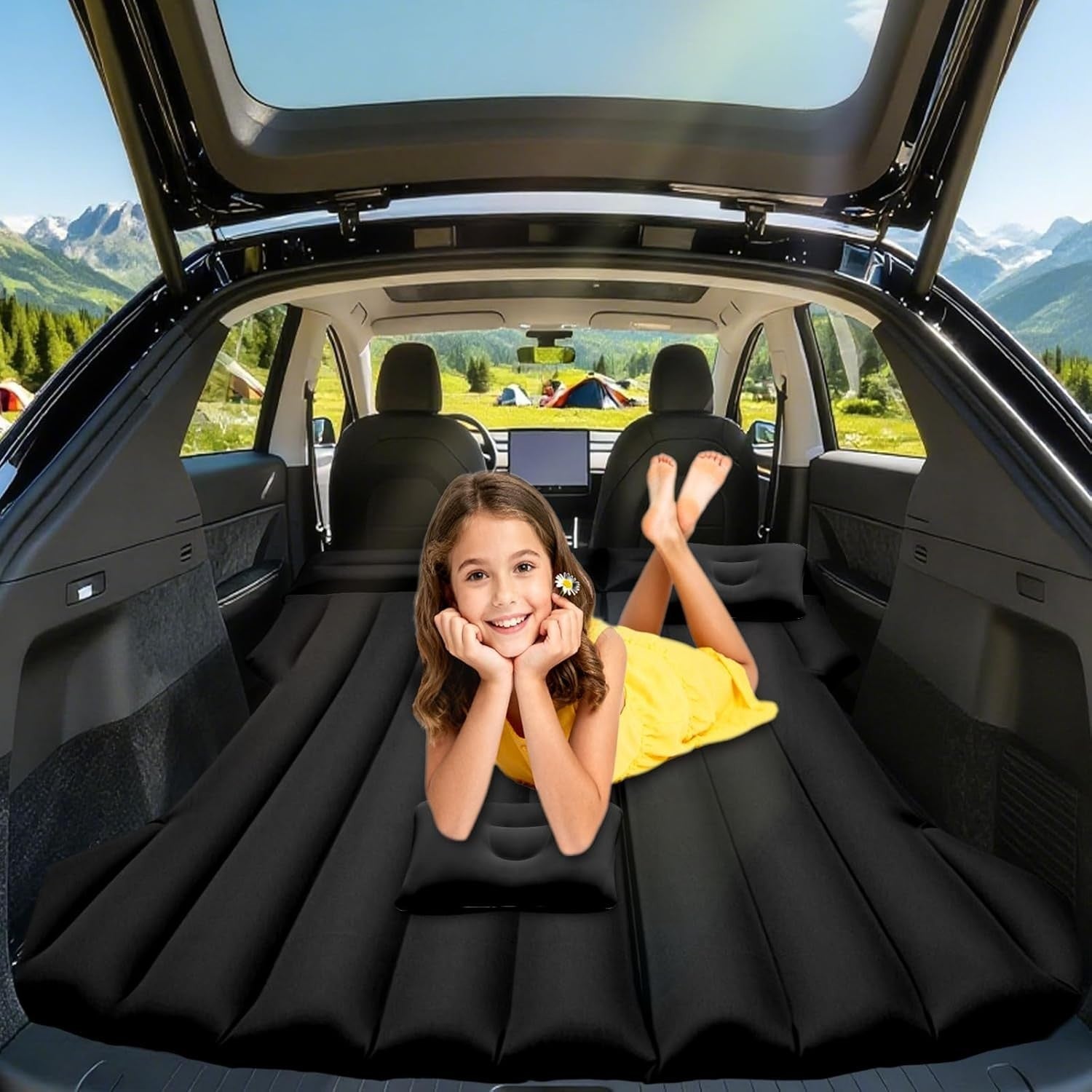 Car Air Mattress for Tesla Model Y SUV RV Inflatable Camping Bed Double