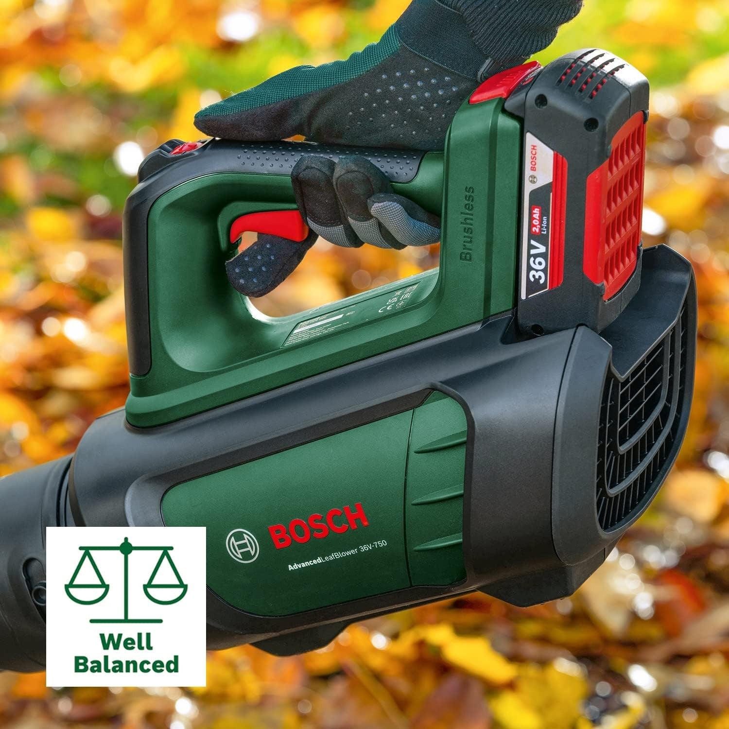 36V Cordless Leaf Blower High Power Lightweight Garden Cleaner with Battery