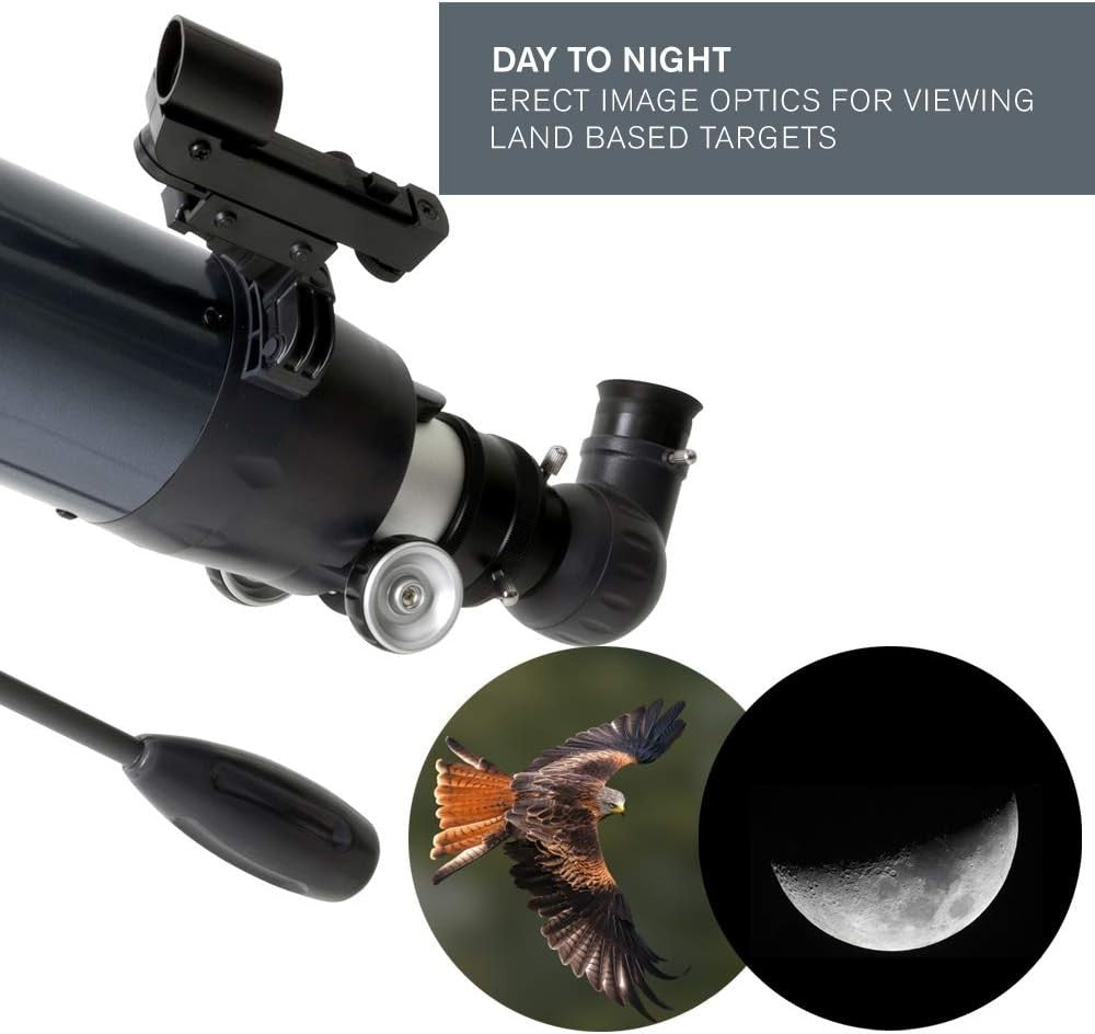 High-Powered 102mm Refractor Telescope for Adults & Kids with Tripod