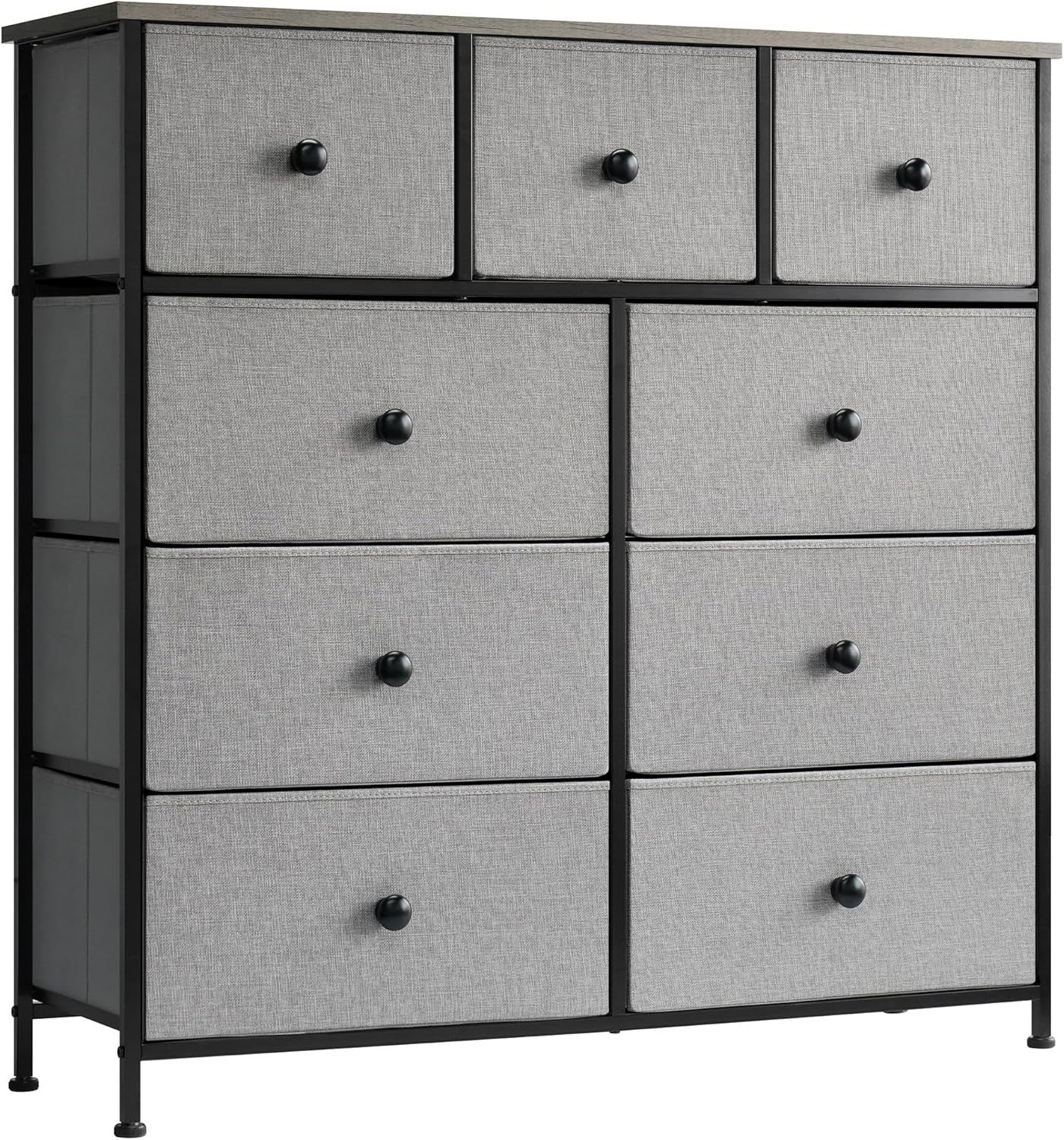 9 Drawer Fabric Chest Storage Organizer Bedroom Living Room Nursery