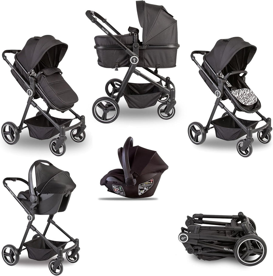 Baby Travel System Pushchair Pram i-Size Car Seat Newborn to 23kg