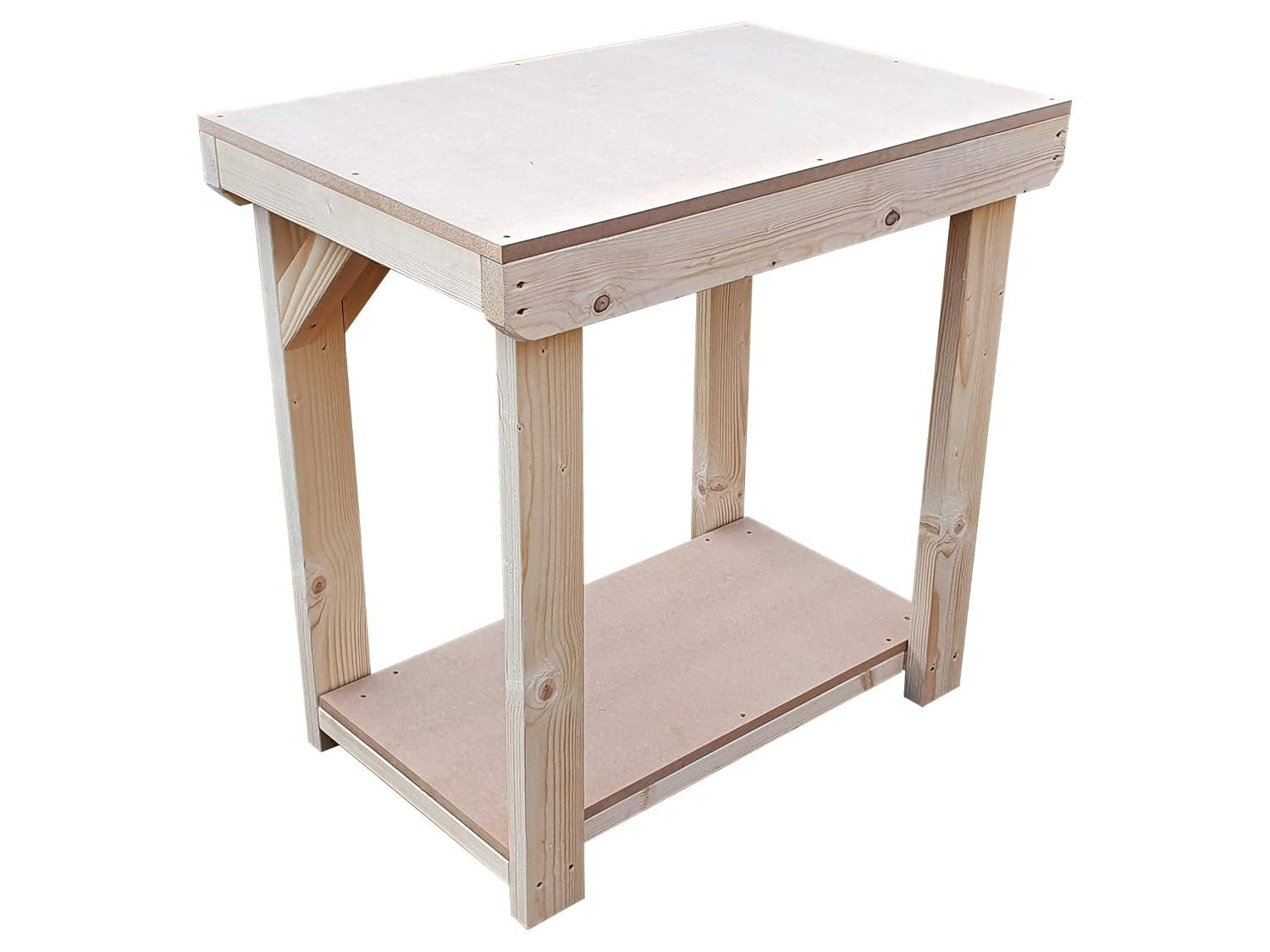 4ft Heavy Duty Wooden MDF Workbench – Strong Handmade Construction Table