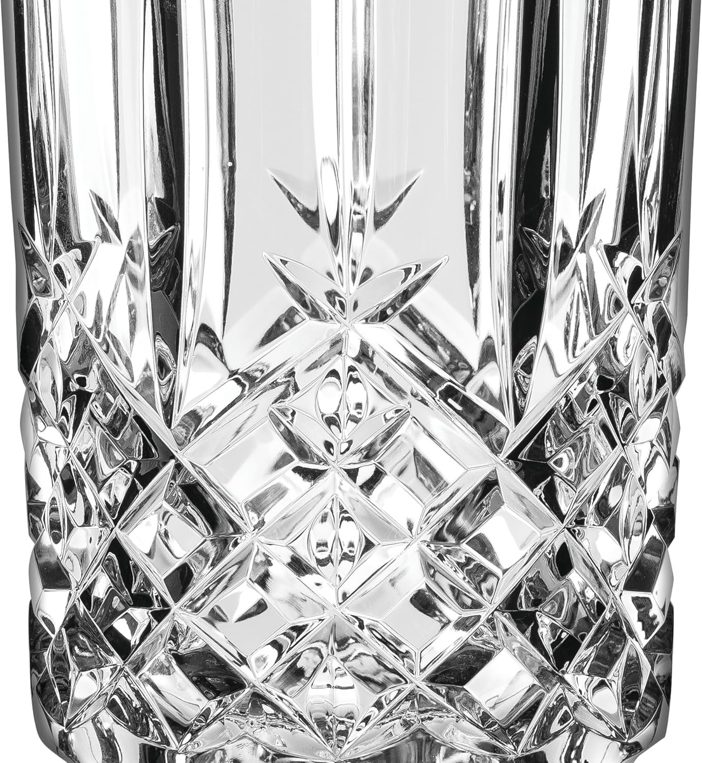 Luxury Crystal Vase 23cm Tall Cut Glass Flower Vase Table Centrepiece