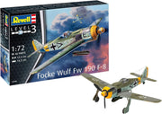 Fw190 F-8 1:72 WWII German Fighter Model Kit – Rotating Prop, Retracts