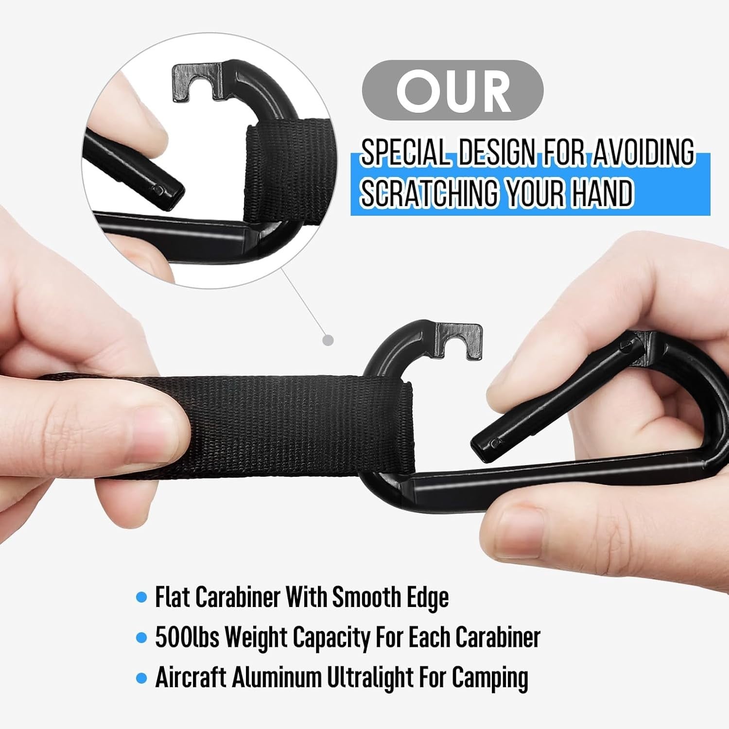 Camping Hammock Double/Single with Tree Straps, Lightweight Nylon for Travel
