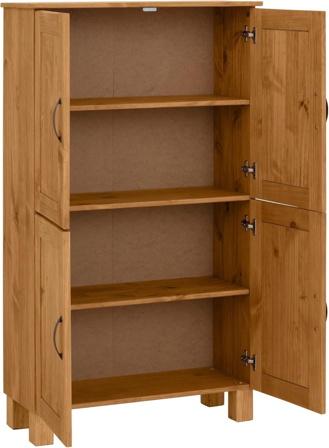 Stained Wax Alby Midi Cabinet 4 Doors Freestanding 130cm