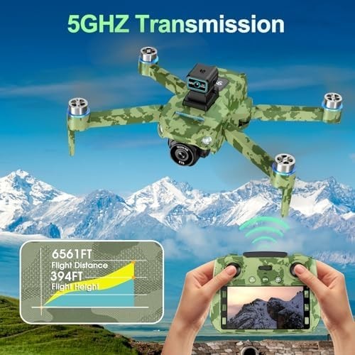 Xobuo GPS Drone 4K Dual Camera 5.9" Screen | 60min Flight Auto Return