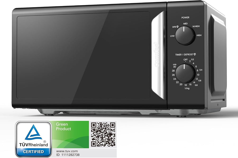 19L 700W Mini Microwave Black Mirror InverTech Defrost