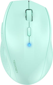 Wireless Bluetooth Mouse 4800DPI Silent Ergonomic Long Battery Light Green