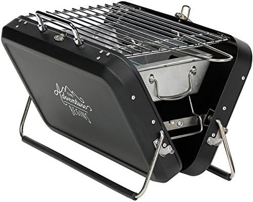 Portable Suitcase Charcoal BBQ Grill Compact Folding Outdoor Camping Picnic