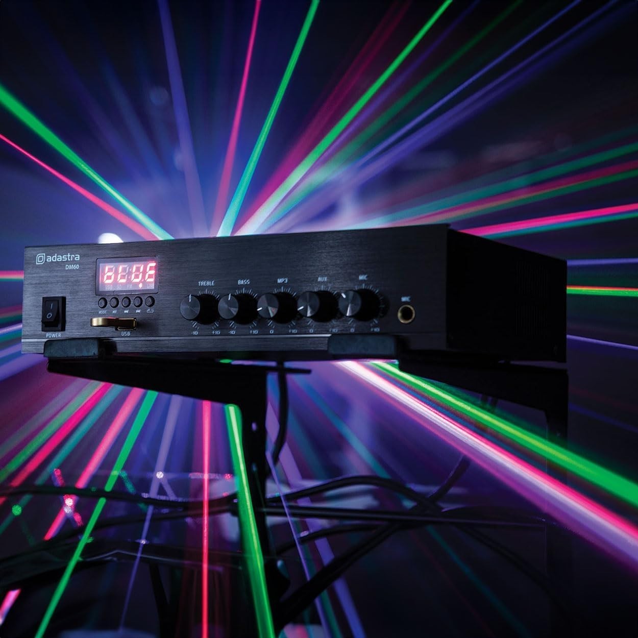 Digital 100V Mixer Amplifier 60W Bluetooth USB FM Small Sound System