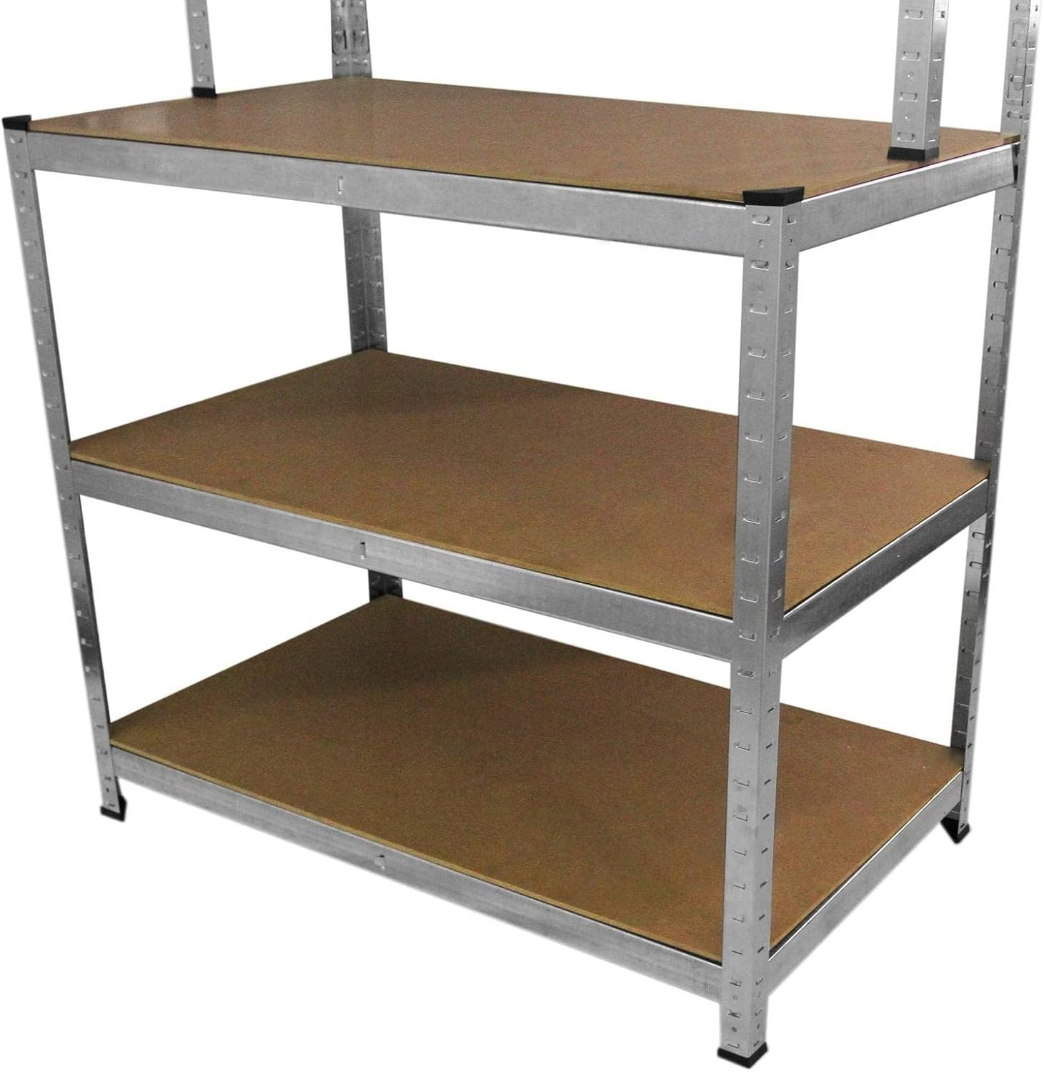 Heavy Duty 5-Tier Workbench Shelving 900kg Boltless Galvanised Steel 100x60