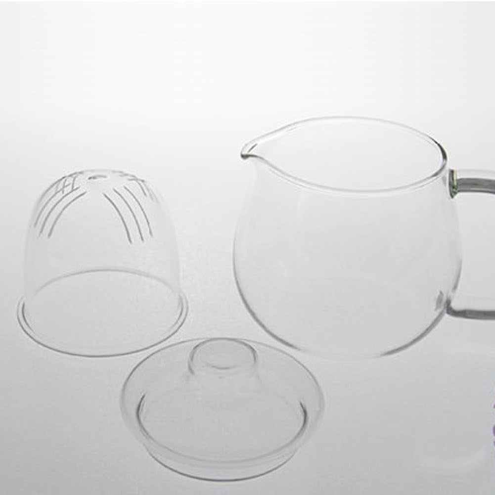 500ml Glass Teapot with Strainer Heat Resistant Tea Maker Compact