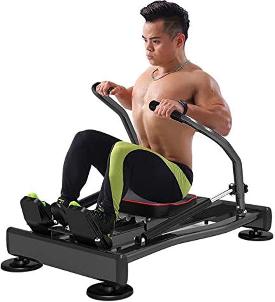 Commercial Foldable Rowing Machine Heavy-Duty Full Motion Rower LCD 350LB/200KG