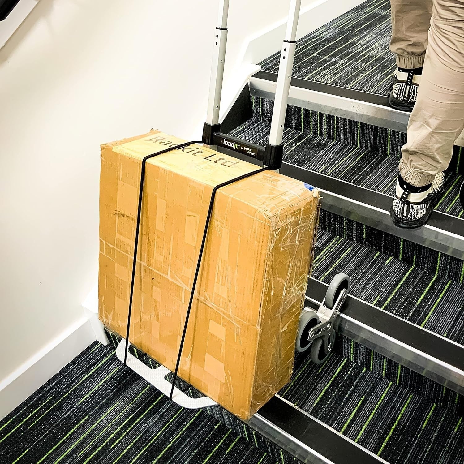 70kg Stair Climbing Sack Truck 6 Wheel Foldable Hand Trolley Cart