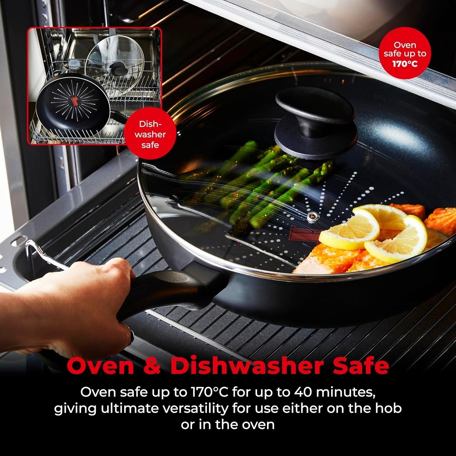 28cm SmartStart Multi-Pan with Lid, Non-Stick, Easy Clean, Oven Safe, PFOA-Free