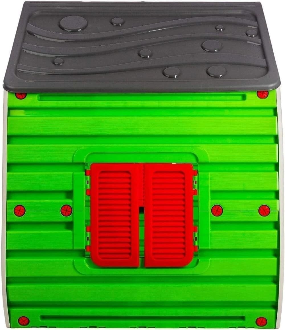 Kids Playhouse Indoor Outdoor Plastic Wendy House Door Windows Easy Build