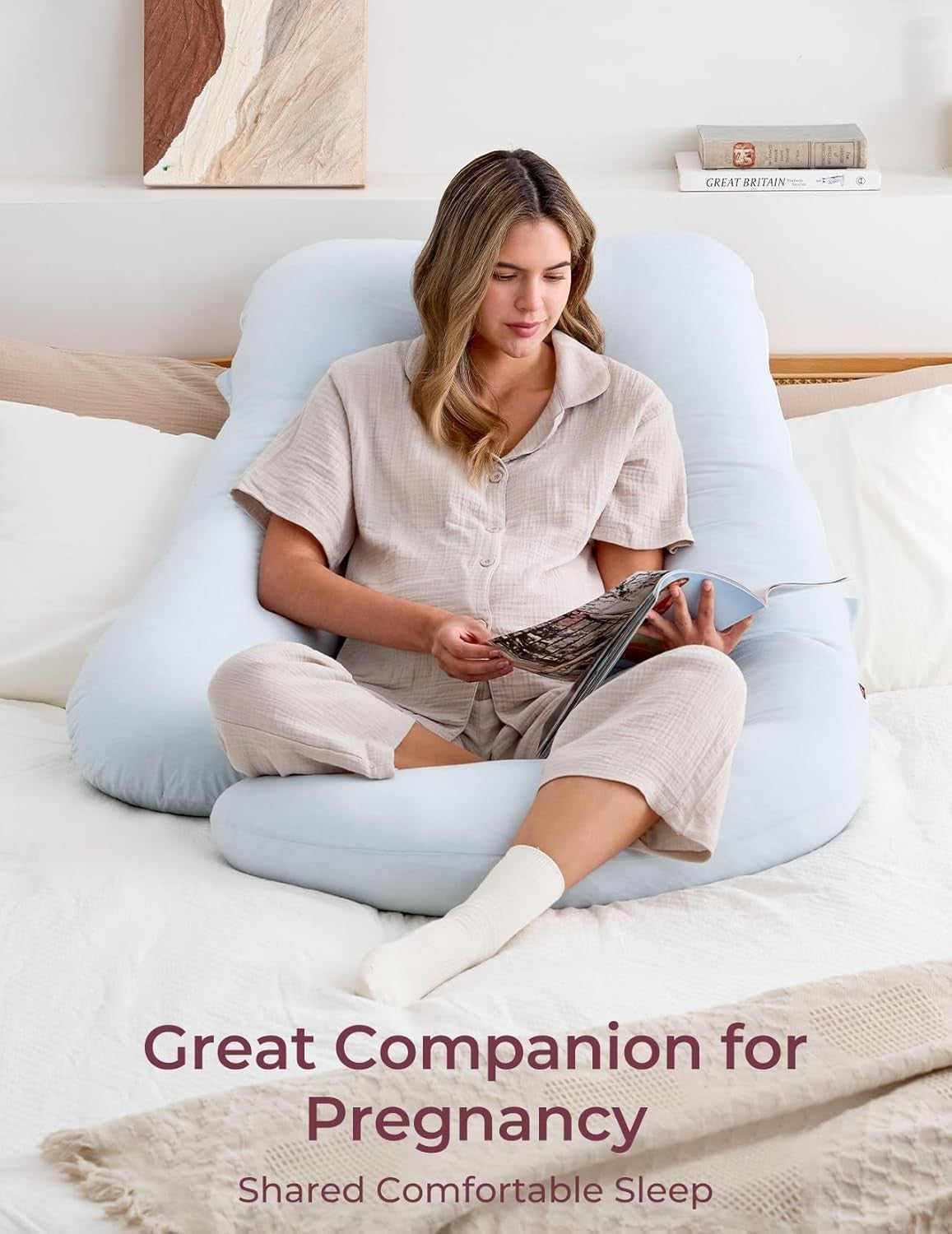U Shaped Pregnancy Pillow Full Body Maternity Support Sleep Pillow