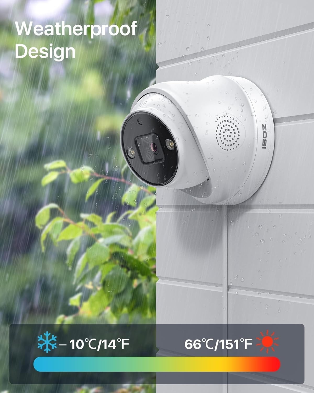 4K PoE Security Camera AI Person Vehicle Detection Color Night Vision