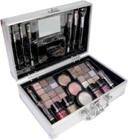 All In One Makeup Kit Train Case Lipstick Eyeshadow Nail Set