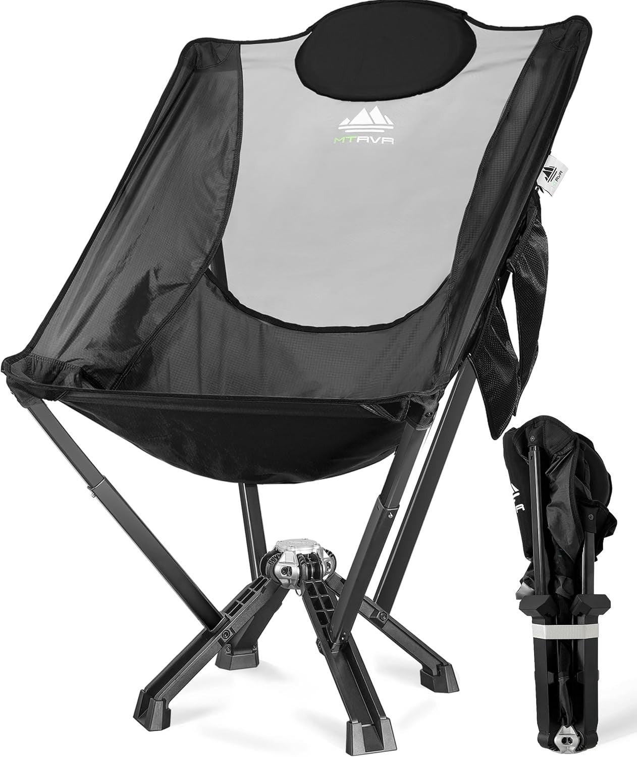 Heavy Duty Folding Camping Chair 600LB XL Padded High Back with Bag