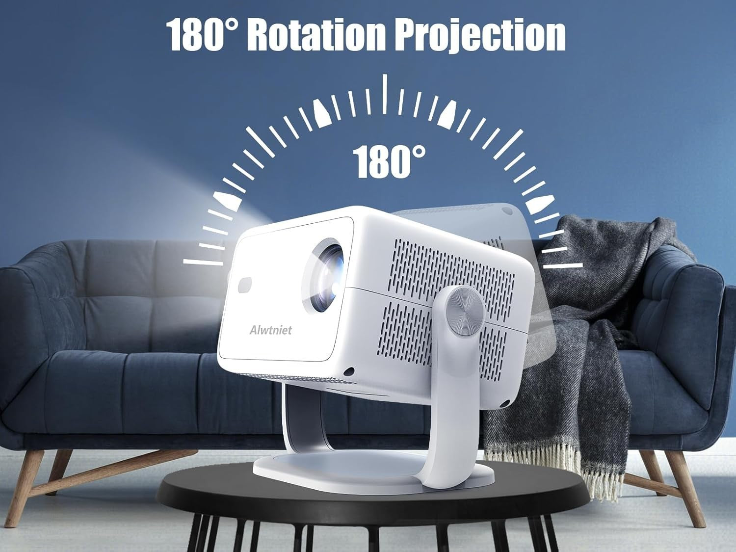 Smart 1080P Projector 400 ANSI Android 13 WiFi Bluetooth Auto Focus