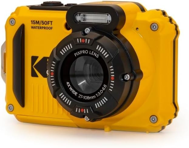 Rugged Waterproof Digital Camera 16MP 4X Zoom Full HD 2.7" LCD