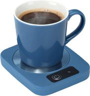 Blue USB Coffee Mug Warmer 45°C Desk Cup Heater Plate